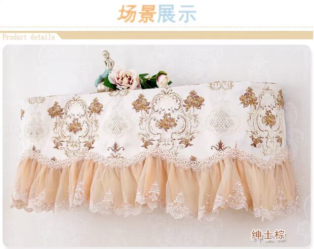 Vải Jacquard Châu Âu bao gồm tất cả các điều hòa không khí bao gồm bụi bảo vệ Haier Gree 1P1.5p treo mui xe - Bảo vệ bụi vỏ bọc máy giặt