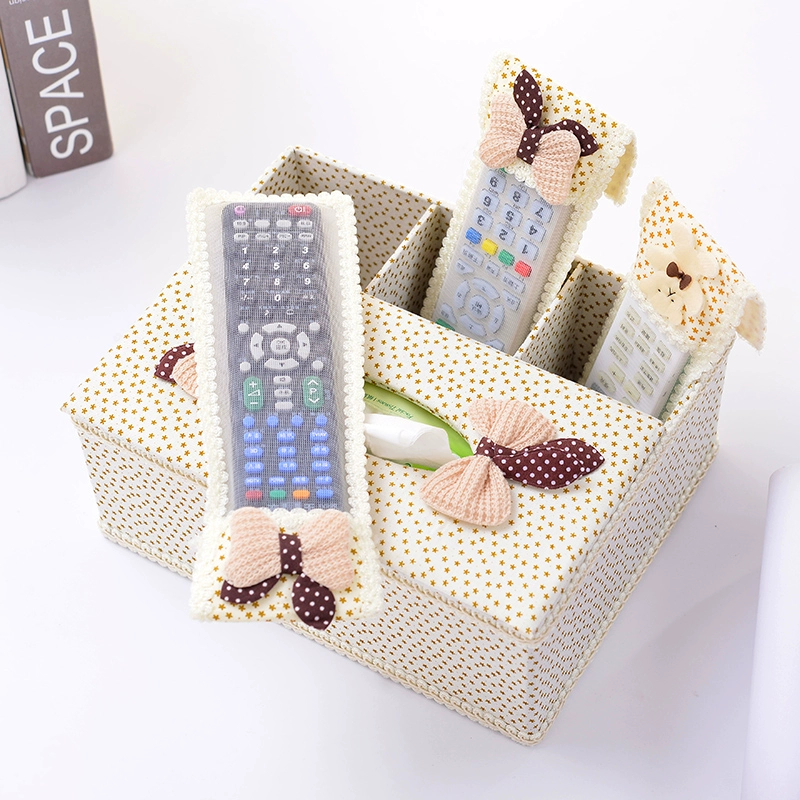 Phong cách châu Âu điều khiển từ xa bao gồm điều hòa không khí TV nhà điều khiển từ xa bảo vệ bìa set-top hộp vải dễ thương chống bụi - TV