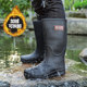 Men's Rain Boots, Autumn 2026 New Model, Men's Rain Boots with Fleece Lining, Warm, Non-Slip, Soft Sole, Wear-Resistant, Long Fishing Boots