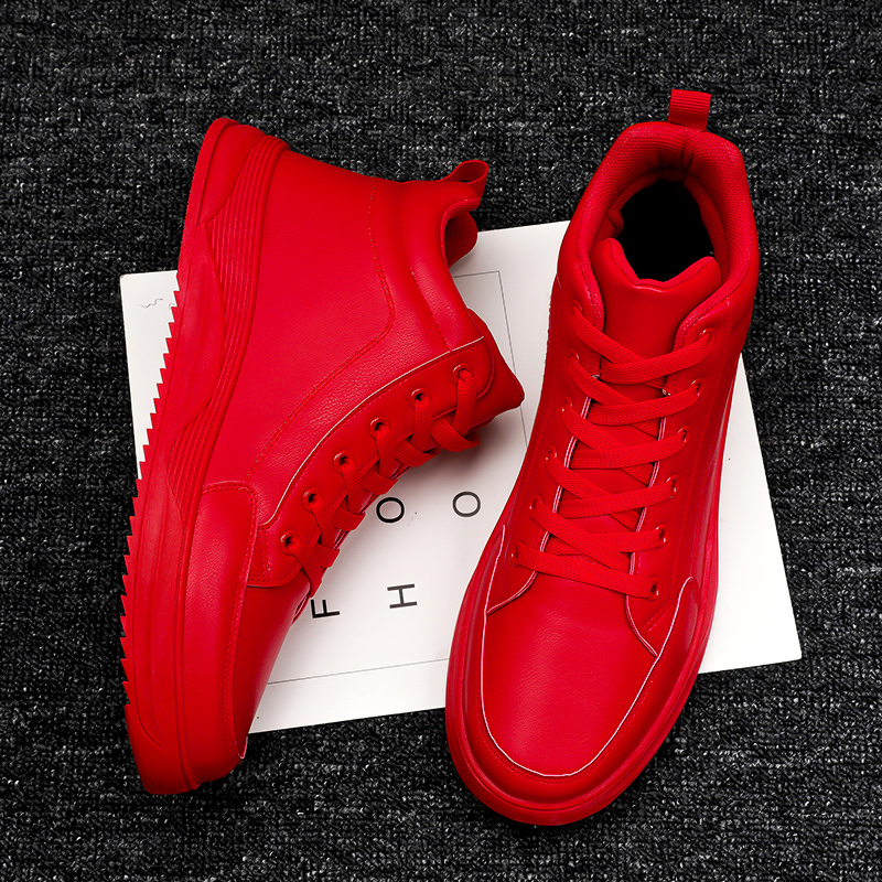 Men's Shoes, Summer High-Top Red Sneakers, Men's Casual Sports Shoes, Trendy Shoes for the Year of Birth, Large Size 46 Men's Style Men's Shoes, Summer High-Top Red Sneakers, Men's Casual Sports Shoes, Trendy Shoes for the Year of Birth, Large Size 46 Men's Style