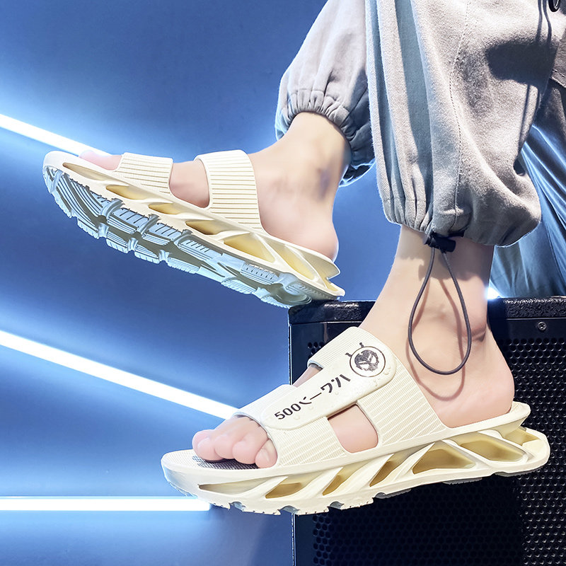 Slippers men's men's new summer men out of the car to drive cool drag trends lined with rubber sports sandals sandals