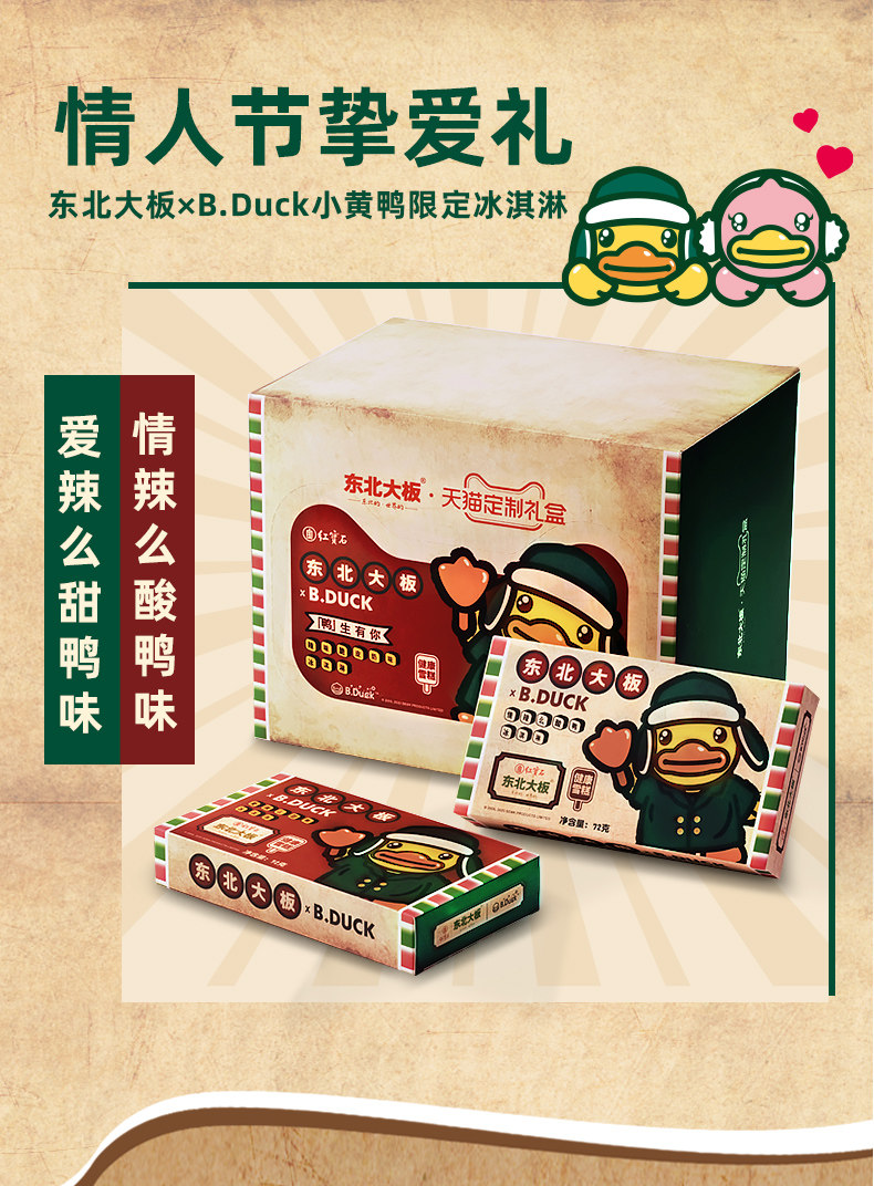 东北大板×B.Duck小黄鸭 鸭生有你 挚爱冰淇淋礼盒 图2