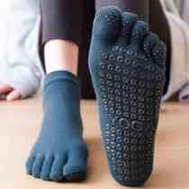 Five Fingers Yoga Socks Children Professional Non-slip Sports Fitness Dance Aerial Yoga Prati Combed Cotton Floor Socks