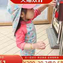 South Korea Han Van Swimsuit Girl Conjoined Little Girl Girl Princess CUHK Boy Princess Warm Speed Dry Sunscreen Swimsuit Suit
