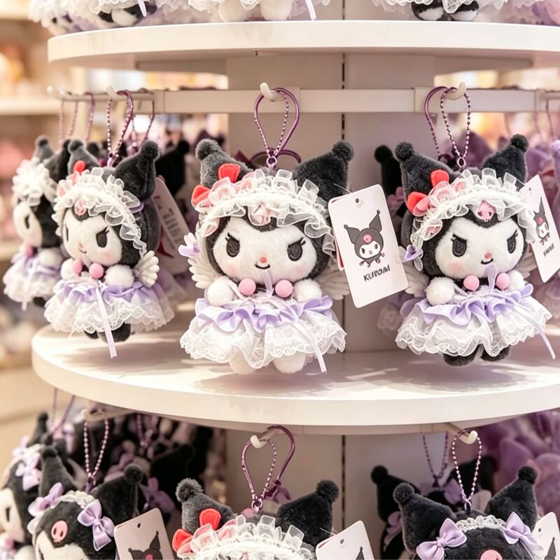 Japanese Genuine Sanrio Kuromi Bag Pendant Cute Plush Doll Keychain Backpack Decoration Birthday Gift Japanese Genuine Sanrio Kuromi Bag Pendant Cute Plush Doll Keychain Backpack Decoration Birthday Gift