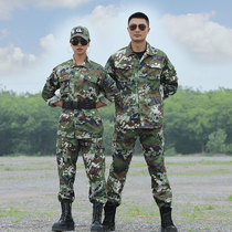 Camouflage suit suit mens new student military training uniform thin spring and autumn new wear-resistant hunter tactical instructor training uniform