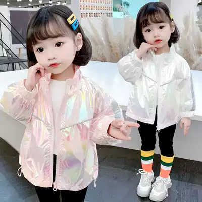 Girl coat spring and autumn 2020 new foreign school children Korean version of female treasure children spring dress female baby Princess windbreaker