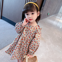 Girls spring dress childrens foreign flower skirt childrens net red skirt explosive baby princess dress spring and autumn