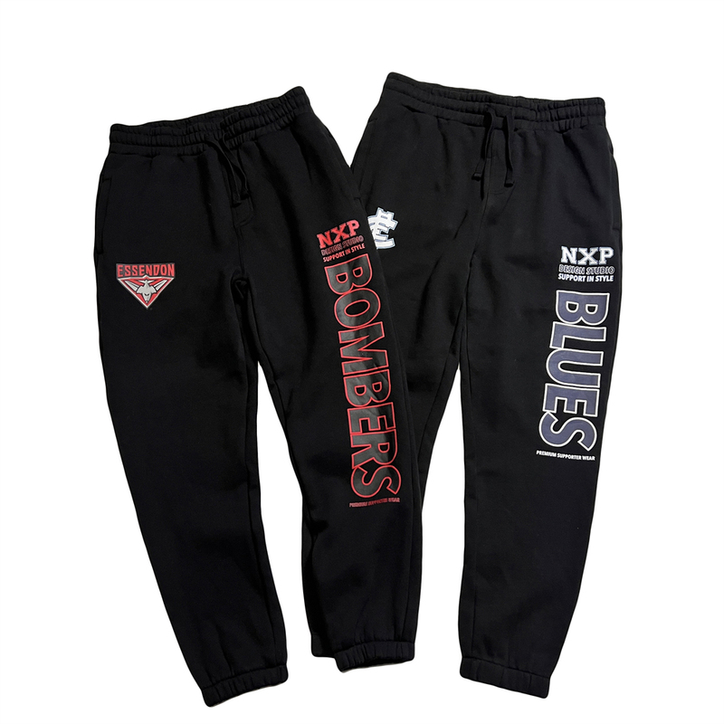 Foreign Brand 100 Usd Nxp Trendy Afl Australian Football Fleece-Lined Sweatpants Casual Sports Trendy Cuffed Pants