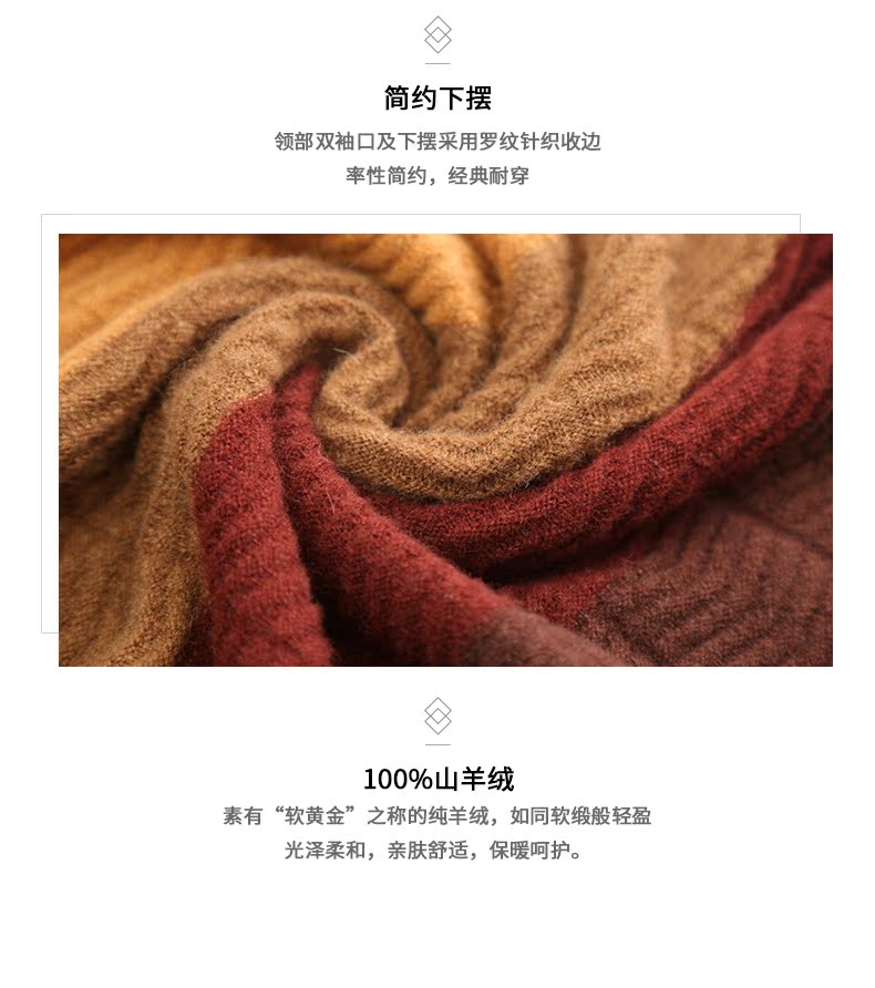 Superyang Dingji cừu 2017 mùa thu và mùa đông mới cashmere áo len nam casual vòng cổ áo sơ mi áo len