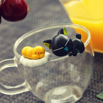 Luo Xiaoxia Black blind box cup hanging full set of cute afternoon leisure series War animation peripheral hand-made two-dimensional model