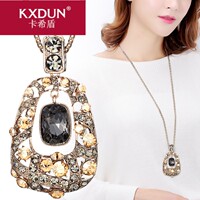 KXDUN/Kashi Shield Day Korean Fashion Versatile Long Sweater Chain European and American Necklace Accessories Autumn and Winter jy0325