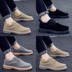 Booties Giày đế thấp cho nam Martin Boots Giày lớn Giày Anh Giày thông thường Giày tuyết mùa đông Giày bông giày nam cổ lửng da bò Giày ống