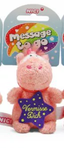 NICI подлинная плюшевая игрушка, мобильный телефон, брелок, упаковка, единорог, на эластичном шнуре