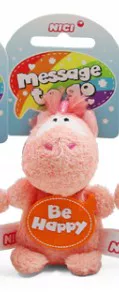 NICI подлинная плюшевая игрушка, мобильный телефон, брелок, упаковка, единорог, на эластичном шнуре