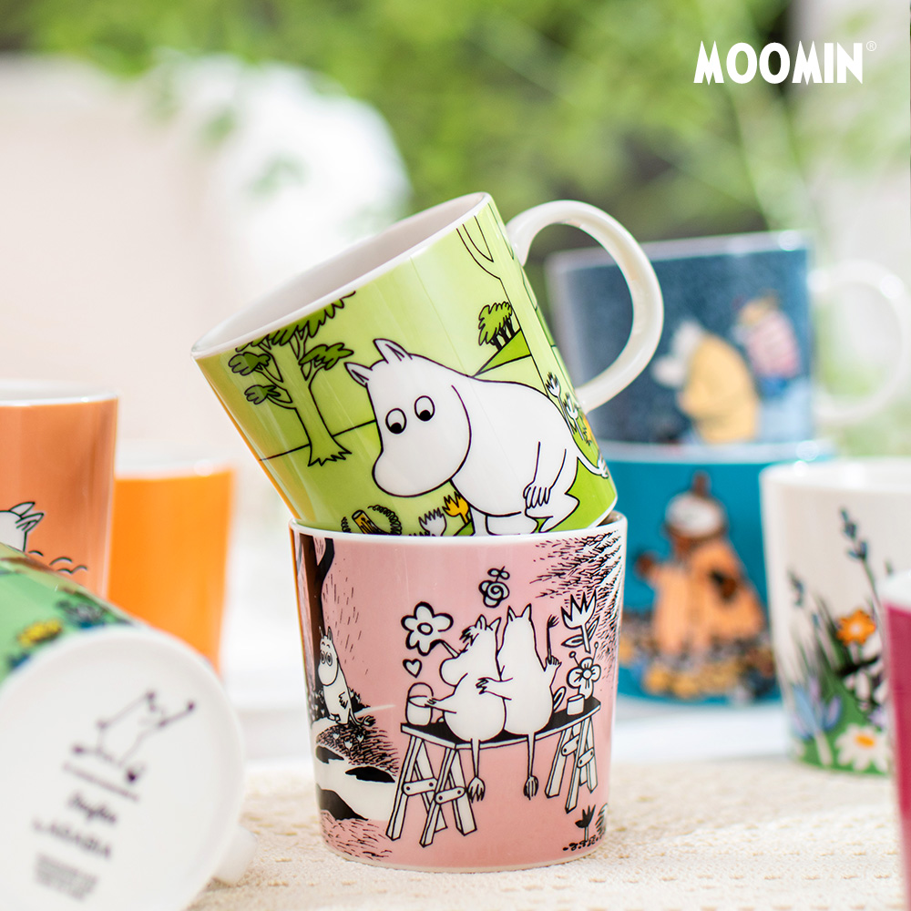 Mmin Cup Arabia limited cartoon ceramic Mark cup subbeauty drinking coffee cup glazed in colour Finland imports-Taobao