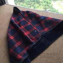 Thickened blanket Knee plush blanket Blanket Shawl blanket Air Conditioning blanket British plaid Neck knee pad blanket Red