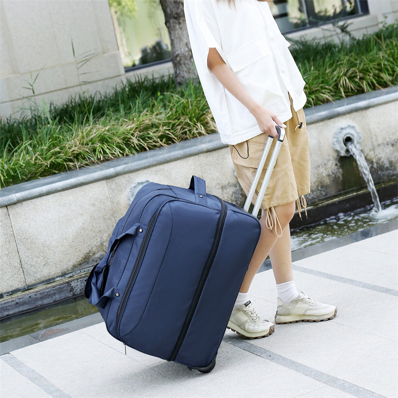 Pull Rod Travel Bag New Large Capacity Oxford Brapole Bag Carry-on Business Travel Bag Luggage Bag Enlarge package-Taobao
