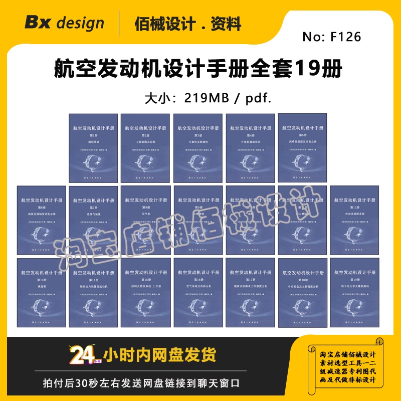 Aviation Engine Design Manual Complete Set of 19 Volumes