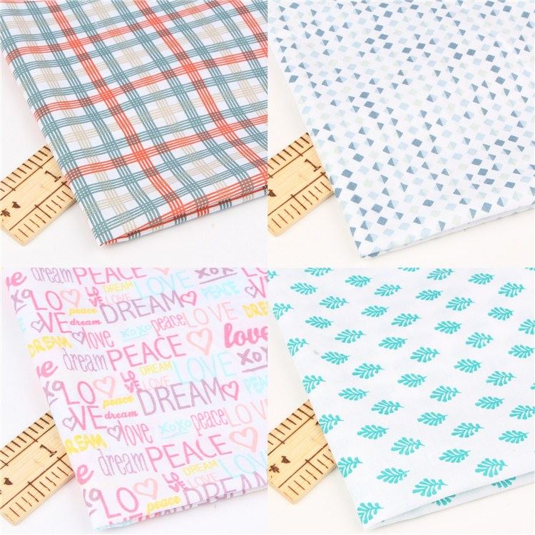 Polyester cotton vải chắp tay rag vải đầu người mới dạy chắp vá thẻ màu hướng dẫn DIY vải thủ công vải đầu vải cotton giấy