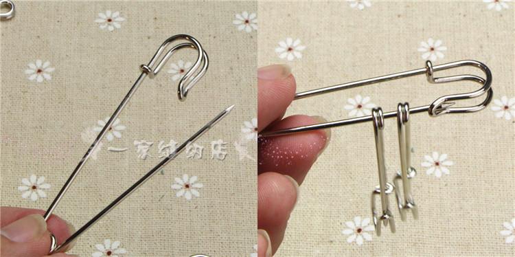 Retro áo choàng lớn trâm cài áo len đôi sử dụng pin khóa cardigan khóa an toàn đơn giản pin trâm hoa cài áo đẹp