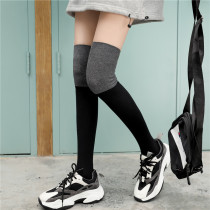 Tide brand ins socks womens autumn and winter thickened warm ins tide Korean Japanese striped calf socks
