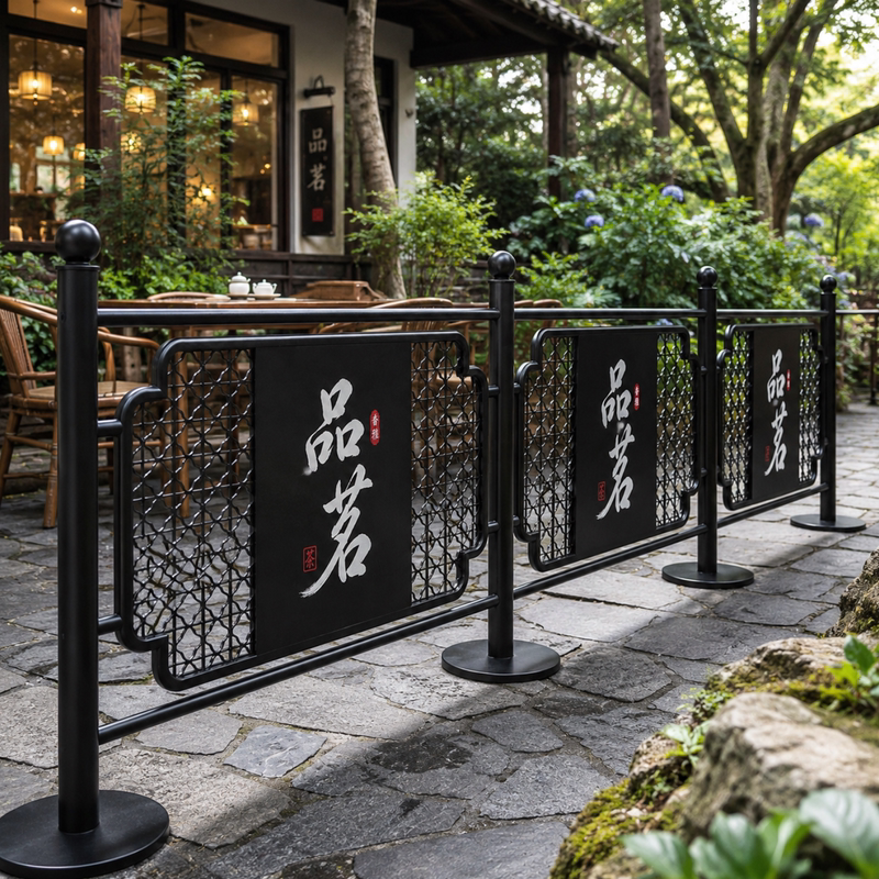 Outdoor Lawn Barriers in Squares, Creative Advertising Fences in Shopping Mall Atria, Traffic Flow Control Barriers at Scenic Spots