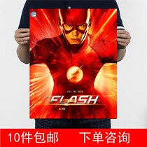 2016 Flash Season 3 Grant Gustin Kraft Paper Poster Decorative Painting 1