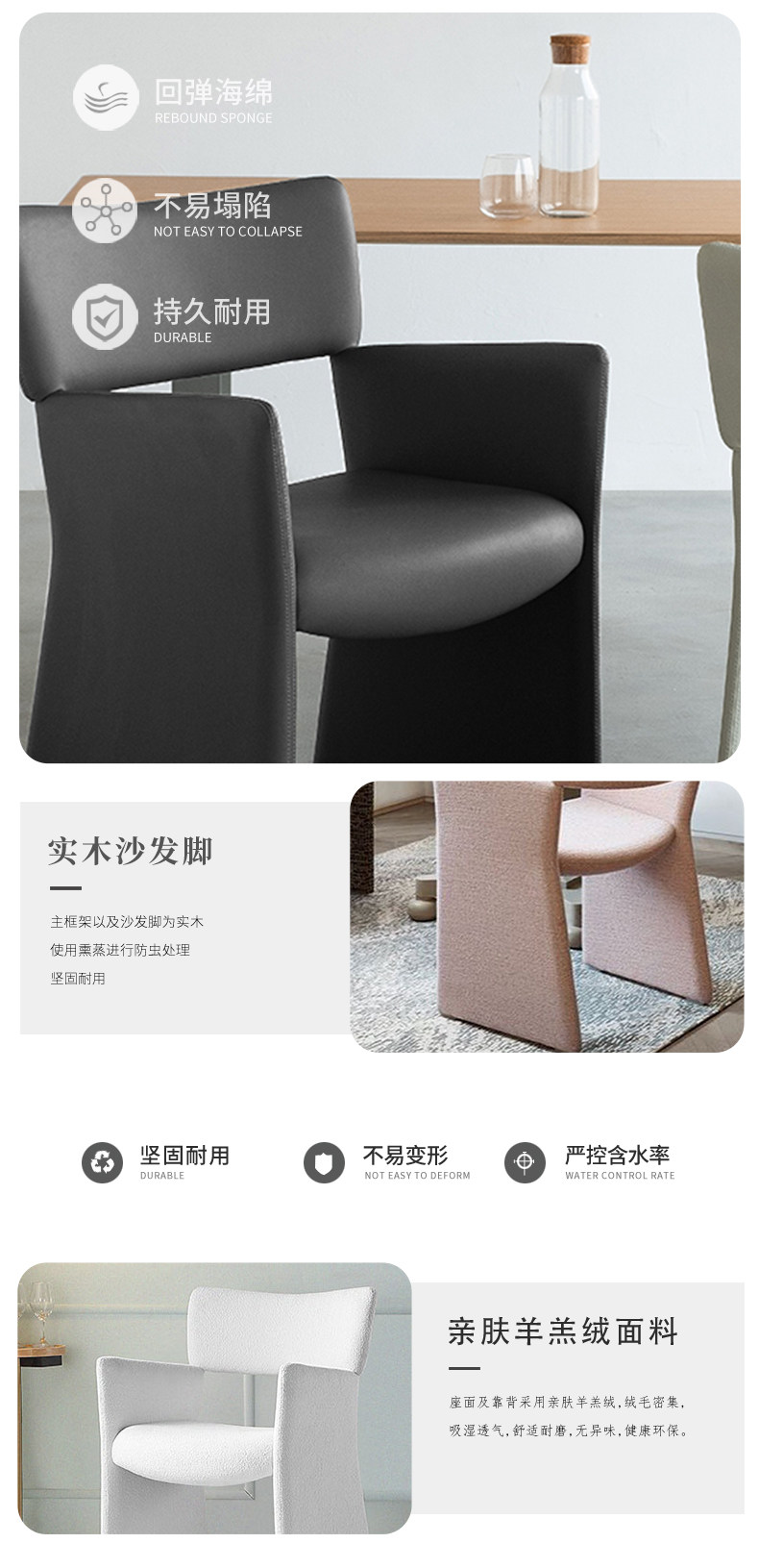 товар из китая 北欧设计师款客厅餐椅轻奢样板间别墅酒店咖啡厅会议室休闲单人椅 OTHER