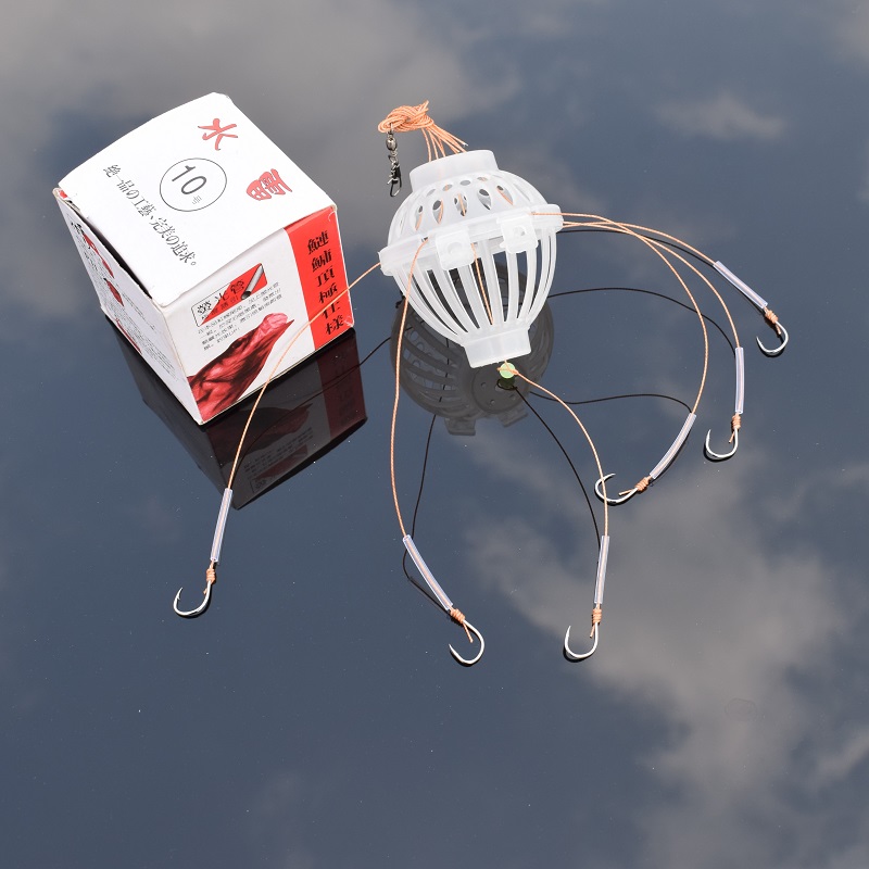 Fishing hook mine hanging cage anti-winding casing water monster hanging cage double buckle water monster hanging cage explosion hook Iseni fish hook