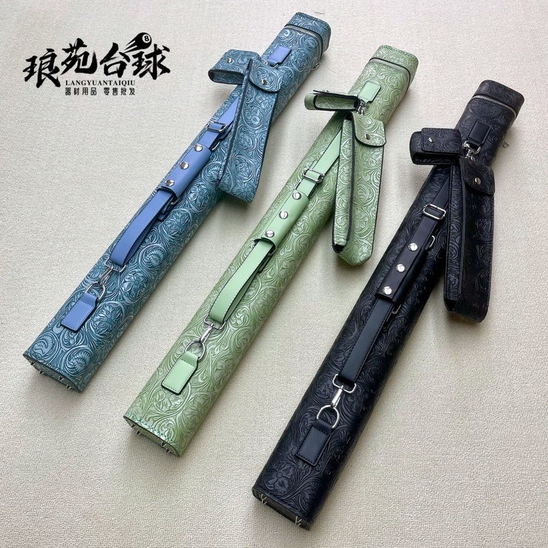 Five-Hole 1/2 Hand-Sewn Multi-Hole Large-Capacity Billiard Cue Case with Thick Velvet Lining Five-Hole 1/2 Hand-Sewn Multi-Hole Large-Capacity Billiard Cue Case with Thick Velvet Lining