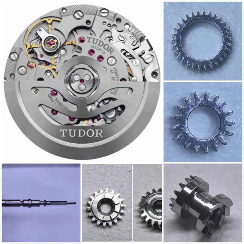 Watch Accessories Tudor Movement Mt5813 Vertical Wheel, Clutch Wheel, Stem, Needle Wheel, Needle Passing Wheel Watch Accessories Tudor Movement Mt5813 Vertical Wheel, Clutch Wheel, Stem, Needle Wheel, Needle Passing Wheel