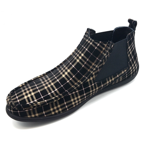 Модная дышащая универсальная высокая матовая повседневная обувь для отдыха в английском стиле для кожаной обуви, европейский стиль, из натуральной кожи