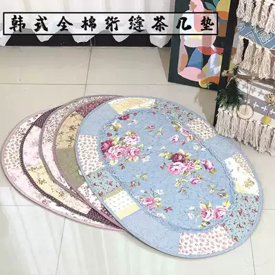 Export processing cotton quilted floor mat pastoral bathroom non-slip mat living room entrance mat machine washable cushion