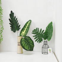 ins minimalist simulation leaves chic Korean background pendulum props coconut leaves turtle leaves pine leaves photo photography