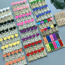 Love note clip clip Photo Wall photo wooden creative diy combination postcard clip decoration storage hemp rope