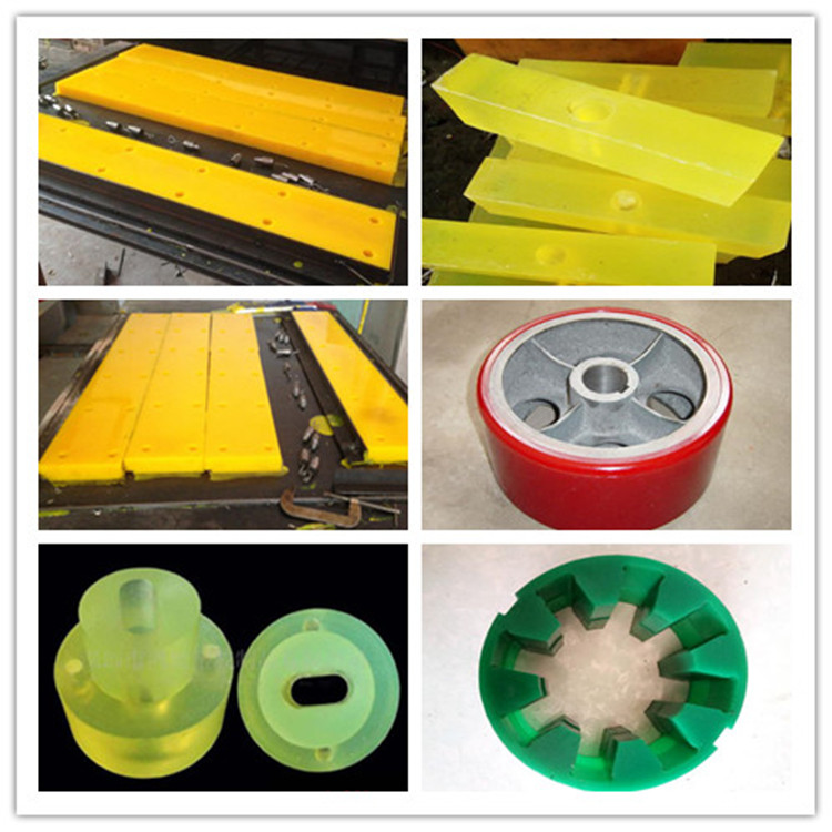 Polyurethane product processing custom PU shock pad non-standard parts custom polyurethane wear-resistant metal coated rubber roller custom
