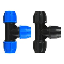 pe pipe quick succession tee joint tap water pipe triple head pass plastic accessories 6 points 1 inch 4 20 20 25 32