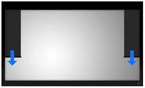 American Stewart filmscreen fixed frame screen system WallMask 300 HM