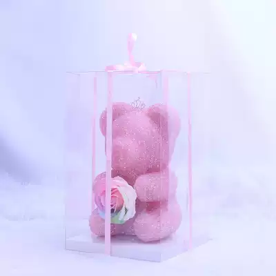 Tanabata Valentine's Day to send wife Girlfriend Girlfriend Girlfriend Birthday gift confession proposal Crystal diamond rose bear