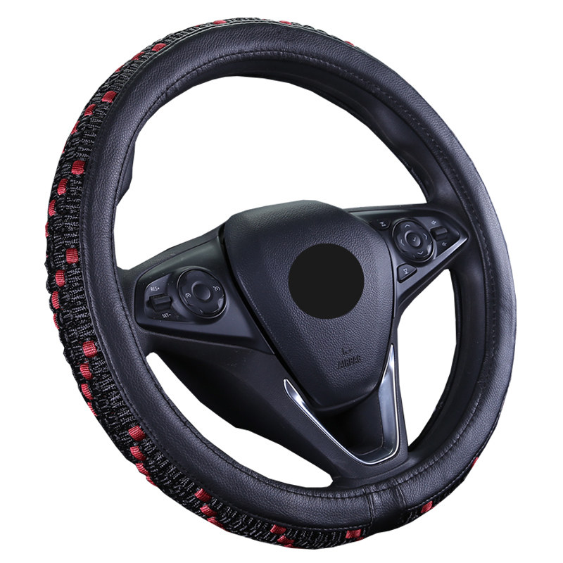 Car steering wheel cover four seasons universal handle cover ice silk sports anti-skid car off-road Foss Buick Toyota Haval
