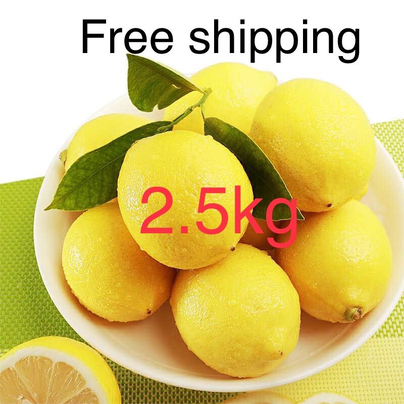 Fresh Lemon fruit 5 catties fruits 2 5kg Fresh lemon frauit free free right