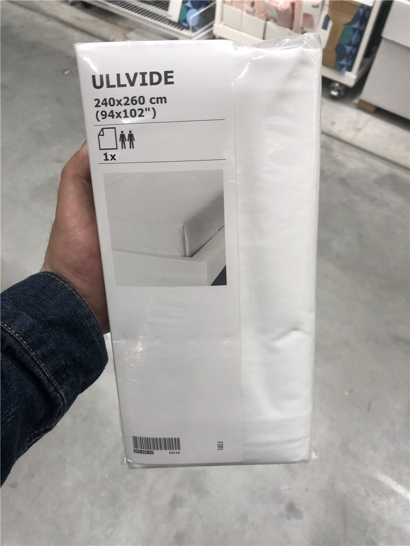 IKEA IKEA Nasmin Uvida Giường Khăn trải giường đa năng màu đơn giản Lycella cộng với sợi bông 410 dệt - Khăn trải giường bộ ga giường everon