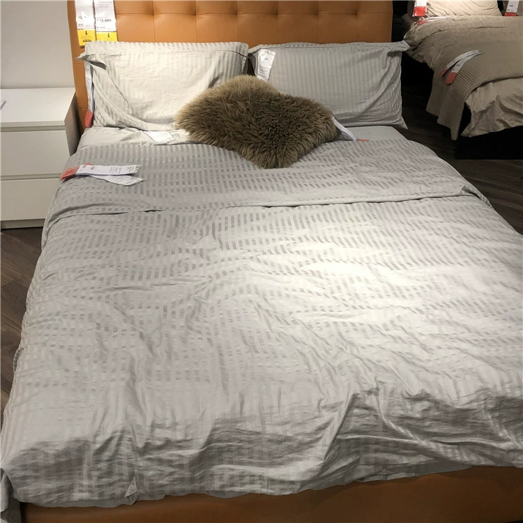 IKEA trong nước IKEA mua vỏ chăn Nasmin và vỏ gối bằng vải bông satin lyocell đôi - Quilt Covers