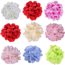 Simulation hydrangea head wedding background flower wall decoration props Mallorca hydrangea silk cloth fake flowers handmade DIY