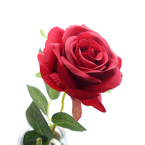 Fake roses Valentines Day bouquet single artificial flower living room table ornaments home flower arrangement dry flower decoration decoration