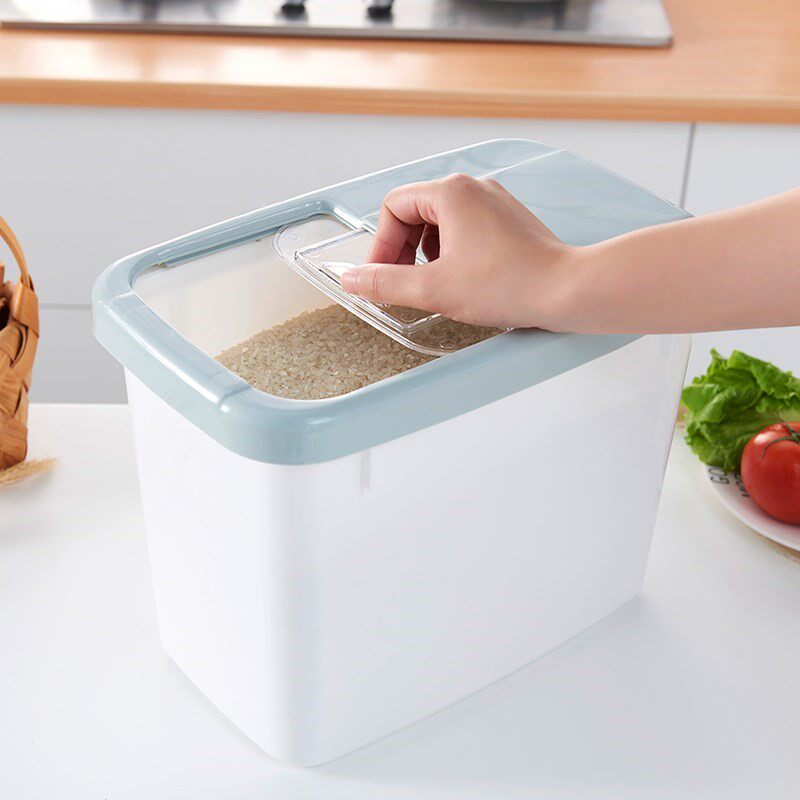 Containing box Home Kitchen Small Size Rice Vat Flour Containing Container Rice Box Moisture-Proof and Proof Seal Big