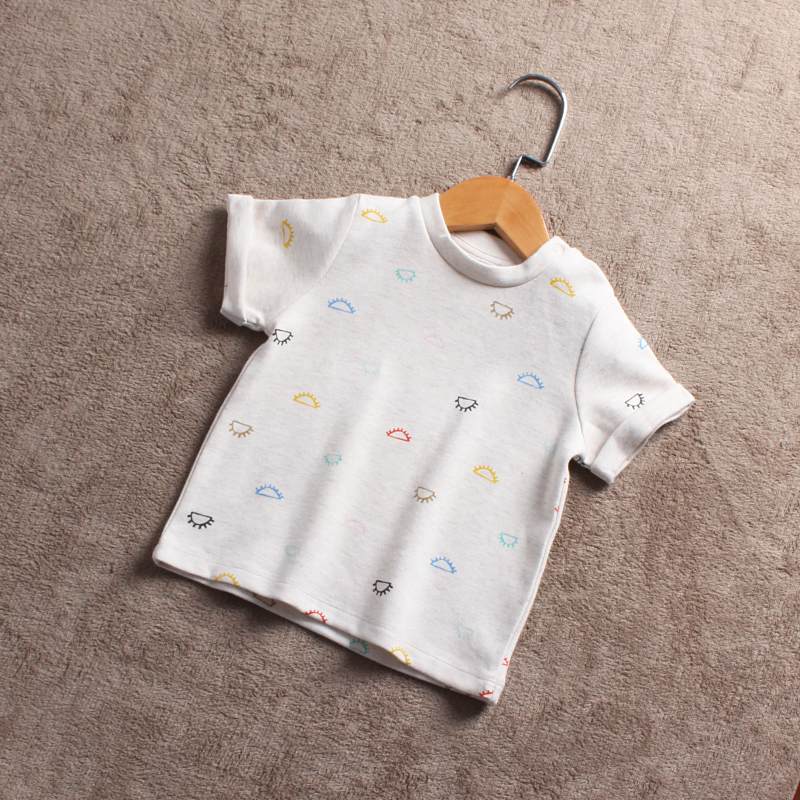 D309 - F2 Child clothing 74 - 86 yards of European and American children's cotton short sleeve T - shirt for children's baby clothing summer trade