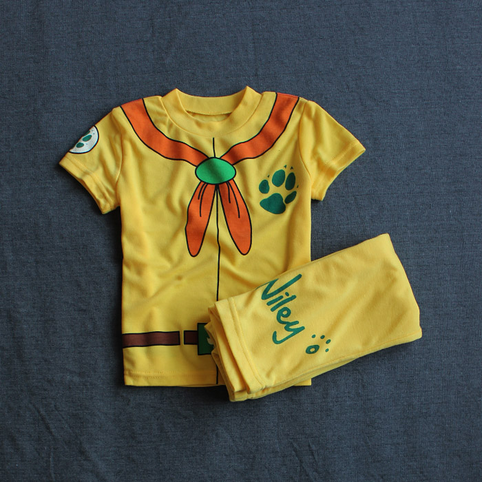 Defective three children's clothing A872 European and American single spring and autumn children's pajamas pyjamas foreign trade original list