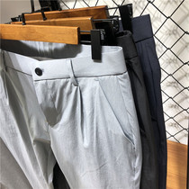 Too comfortable to be on four sides ~ Pendant With Type Men Spring Summer Thin micro-bullet Business Body Casual Pants